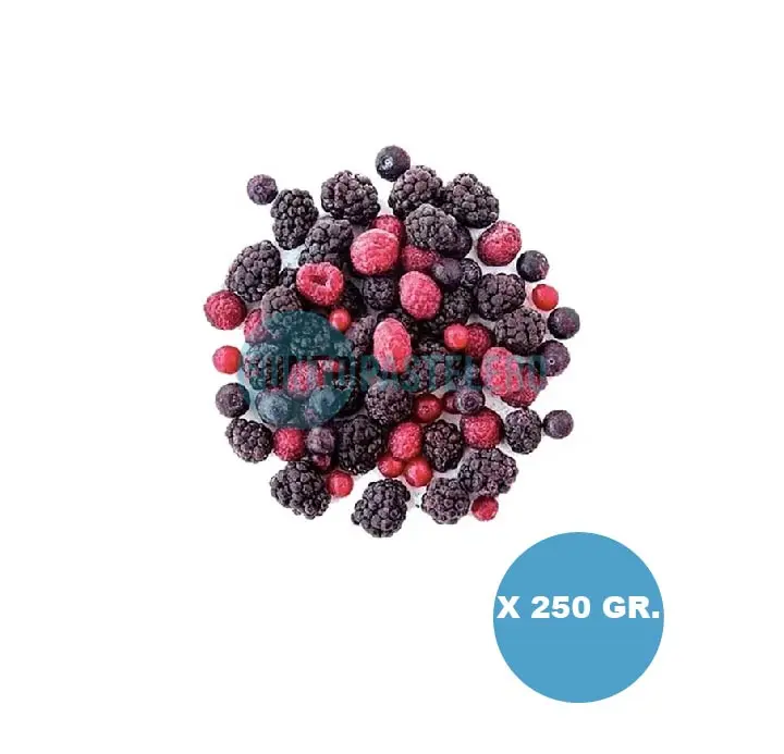 FRUTOS ROJOS CONGELADOS IQF TUCUMANO (X 250 GR.) (ALIF) (FRUTILLA-ARANDANO-MORA)