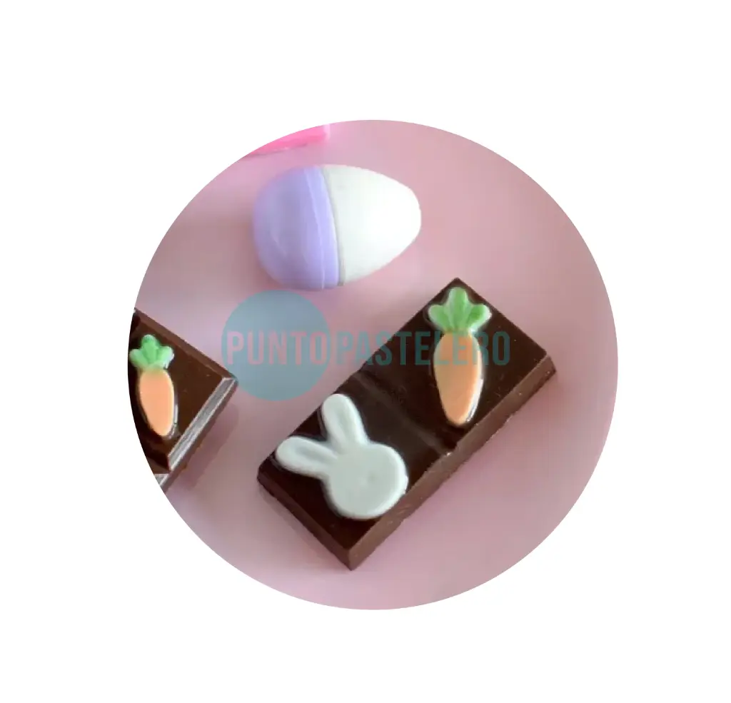 [PZH] PLACA ACETATO PARPEN BOMBON CONEJO/ZANAHORIA [B6]