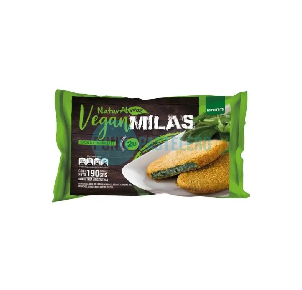 MILANESAS VEGGIE RUCULA CIBOULETTE (X 2 U.) (SIN TACC)