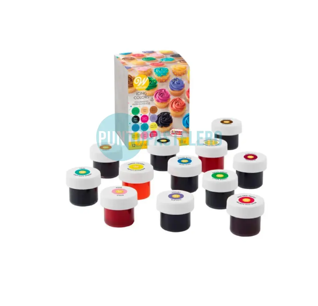SET COLORANTES EN GEL (12 U) (SURTIDOS) WILTON