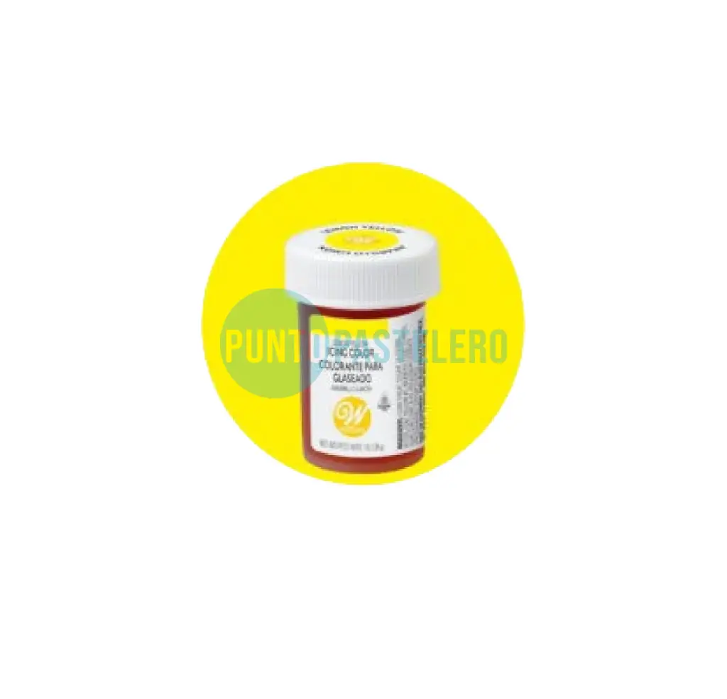 WILTON COLORANTE EN GEL AMARILLO LIMON (X 28 GR.)