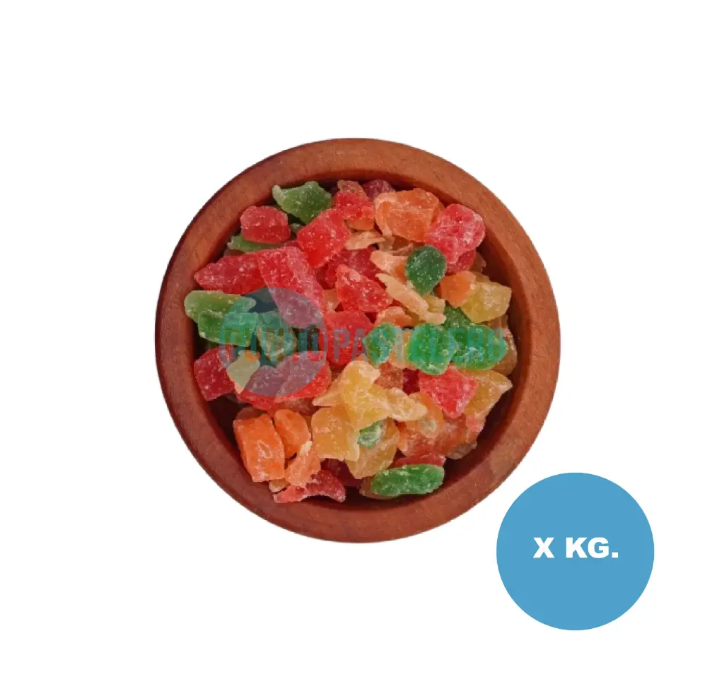 PAPAYA MULTICOLOR EN CUBOS  (X KG.)