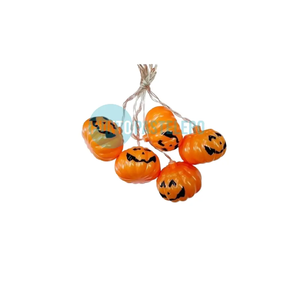 [6936251454511] GUIRNALDA LED HALLOWEEN CALABAZA 20 LUCES (3.2 MT) (PILA AA)