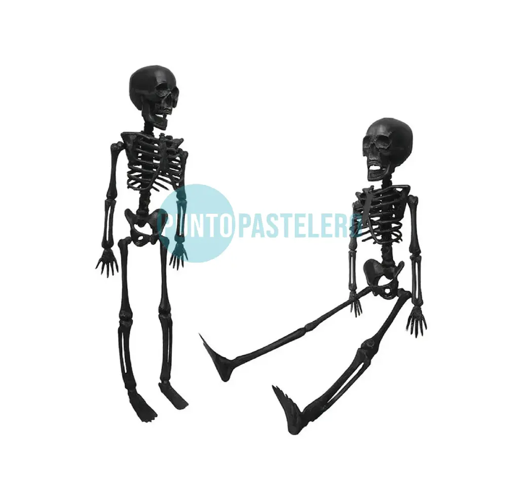 [ESQS] ESQUELETO PARA DECORACION HALLOWEEN SILICONA (29 CM)