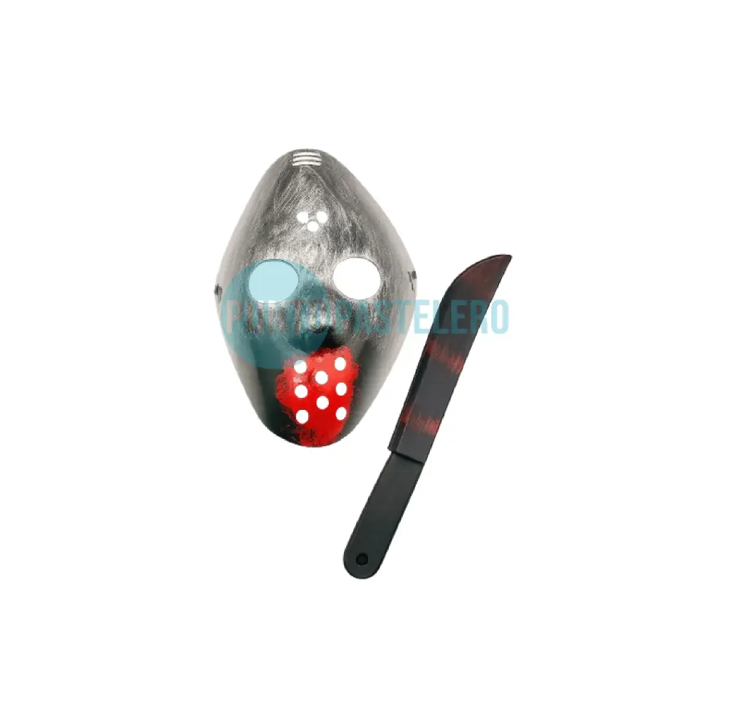 [8034107004472] MASCARA RIGIDA JASON CON BROCHE (MARTES 13)