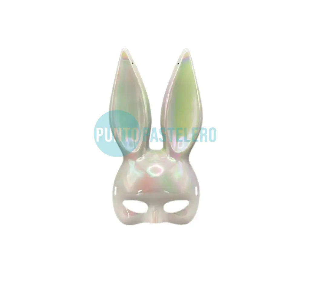 MASCARA RIGIDA CONEJO TORNASOL BLANCO