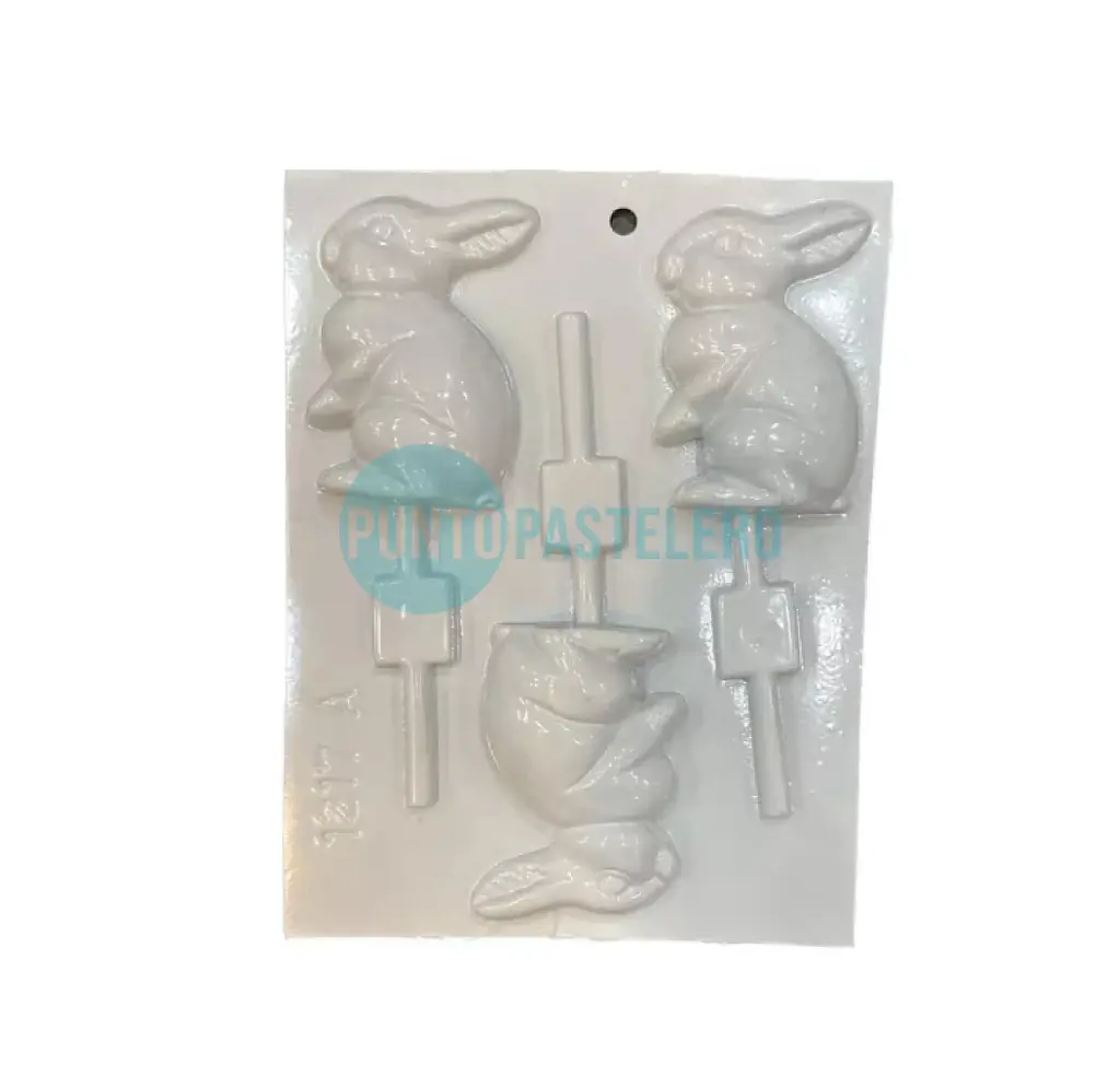 MOLDE ACETATO CHUPETIN CONEJITO DE COSTADO