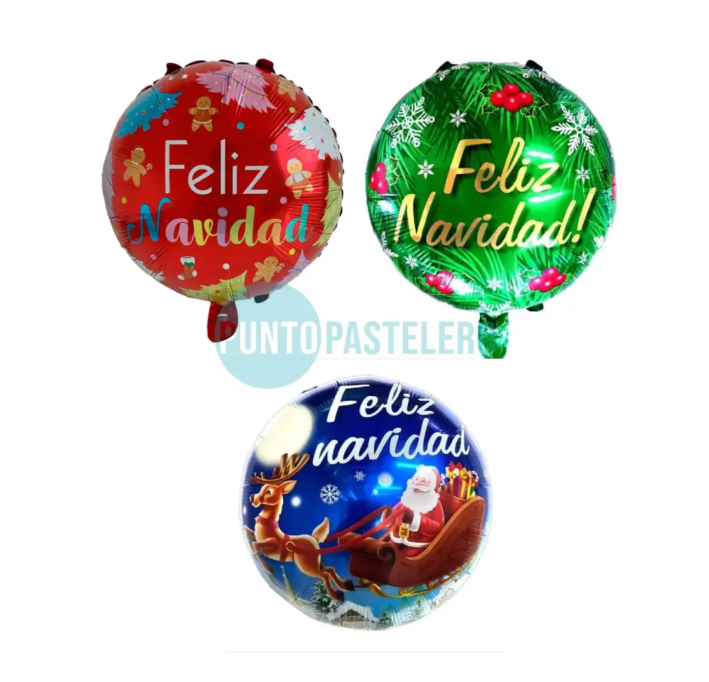 GLOBO FELIZ NAVIDAD (45 CM) [C2-F7]