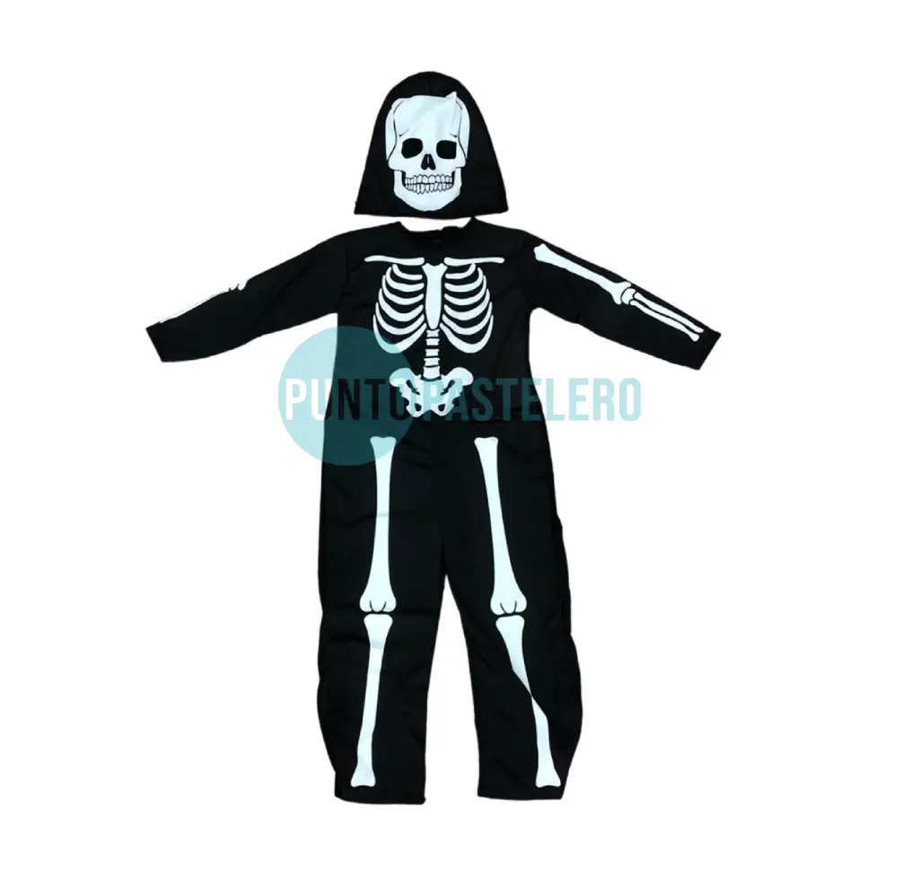 [6929324170869] DISFRAZ NIÑO ESQUELETO (80 CM)