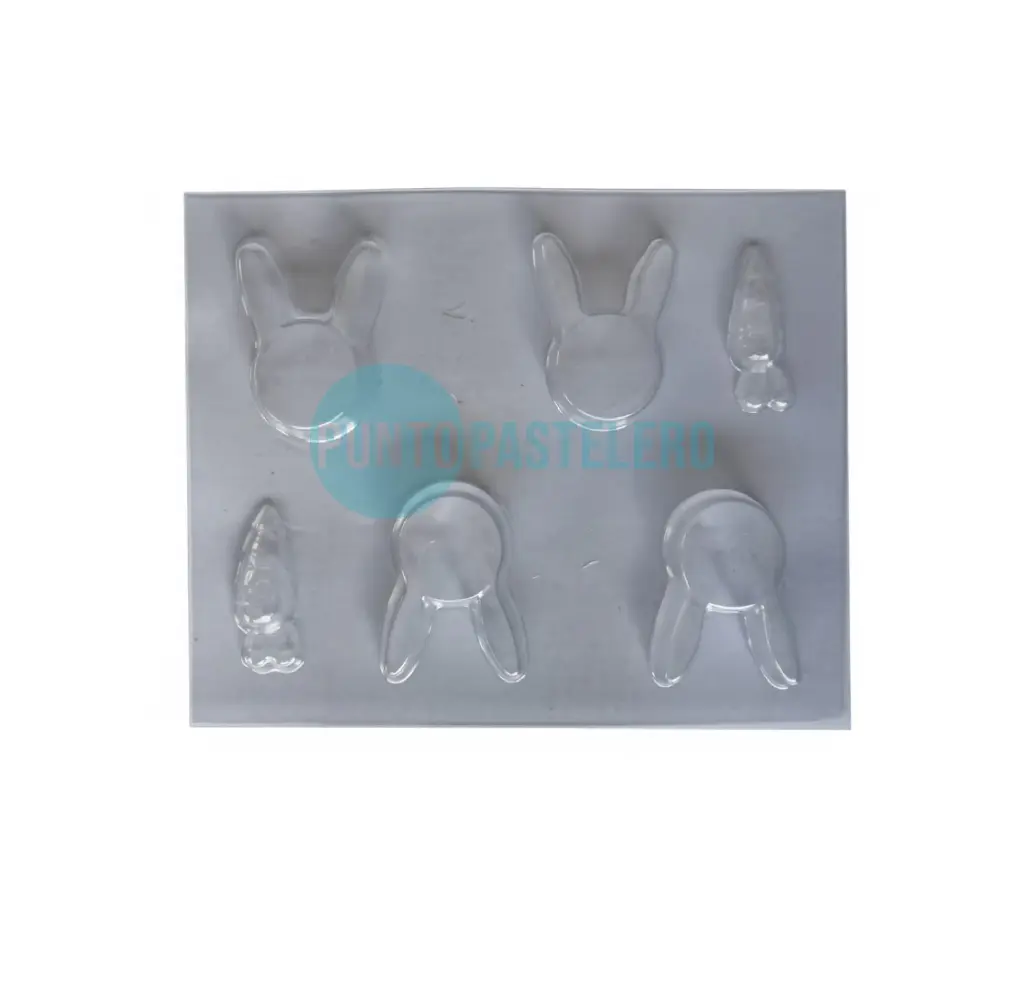 MOLDE ACETATO BOMBON CONEJITO Y ZANAHORIA