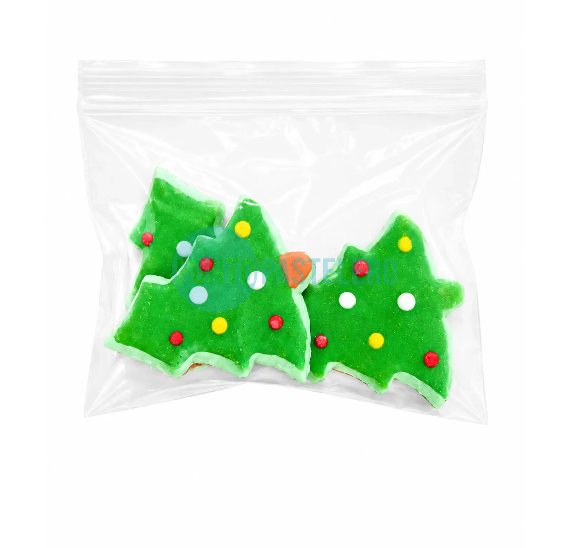 [036856] APLIQUE GLASE FLUIDO ARBOLITOS NAVIDEÑOS (X 3 U.)