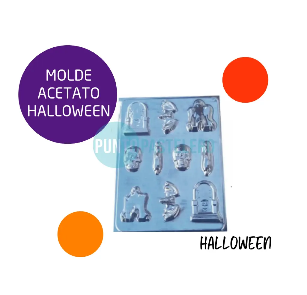 PLACA ACETATO SURTIDO HALLOWEEN [B7]