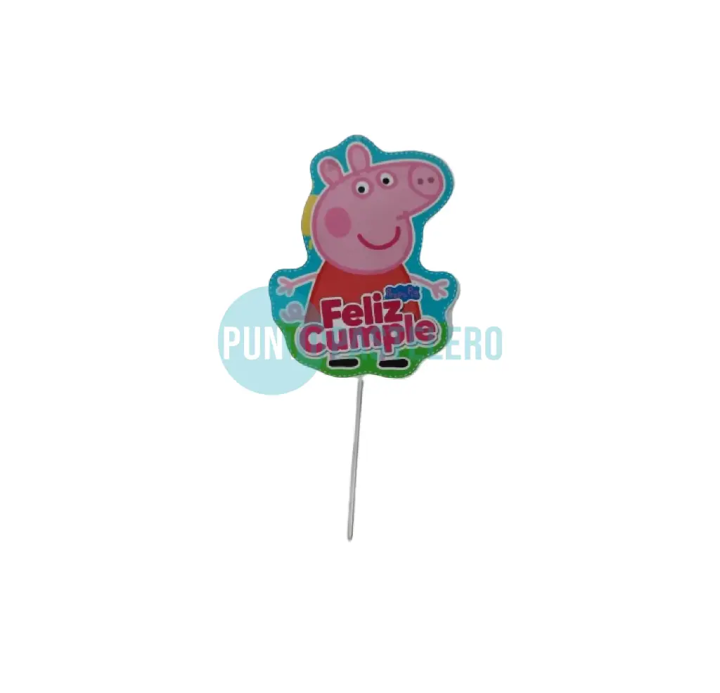 PINCHE POLIFAN VINILO FELIZ CUMPLE PEPPA PIG
