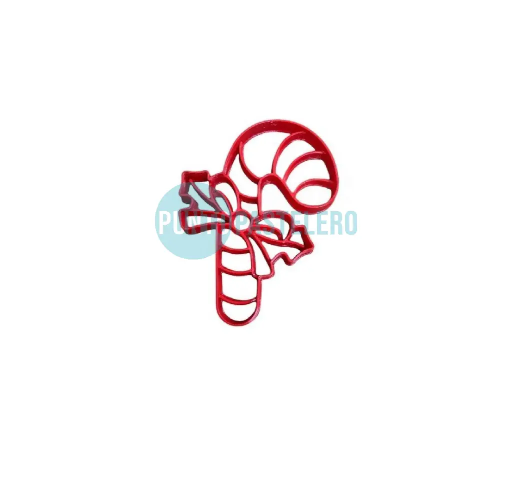 CORTANTE MARCADOR PLASTICO BASTON NAVIDEÑO