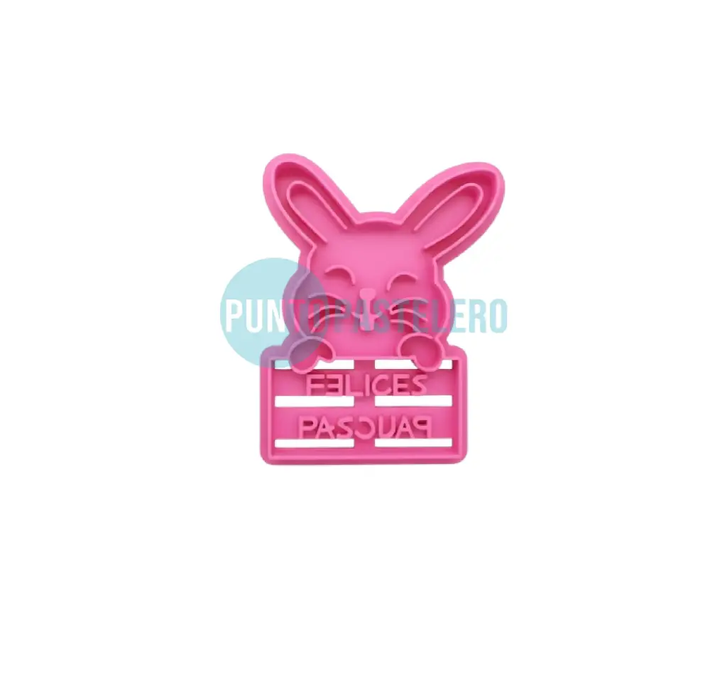 CORTANTE MARCADOR PLASTICO CONEJO FELICES PASCUAS [CAJA 18]
