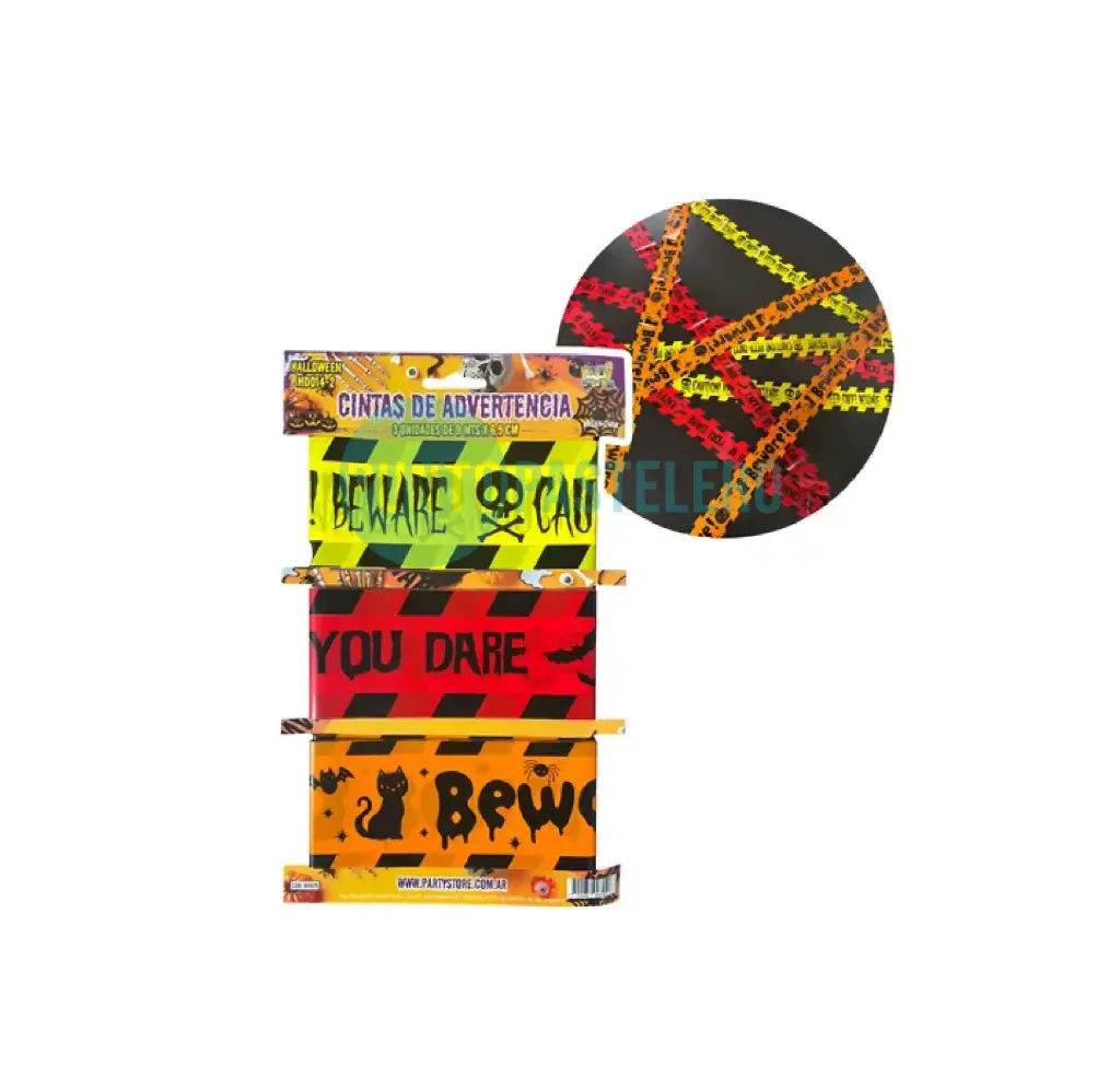 CINTAS DE ADVERTENCIA HALLOWEEN (PARTY STORE)