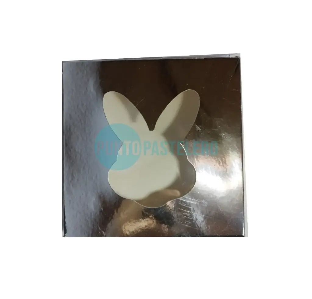 [CAJ67/1] CAJA CON ENGANCHE LATERAL TAPA VISOR CONEJO (14X14X5 CM)