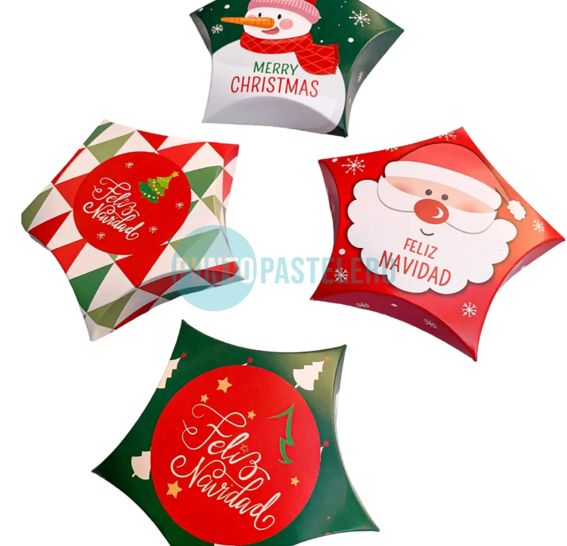 CAJA ESTRELLA NAVIDEÑA (MODELOS SURTIDOS) (11X11X2.5 CM)