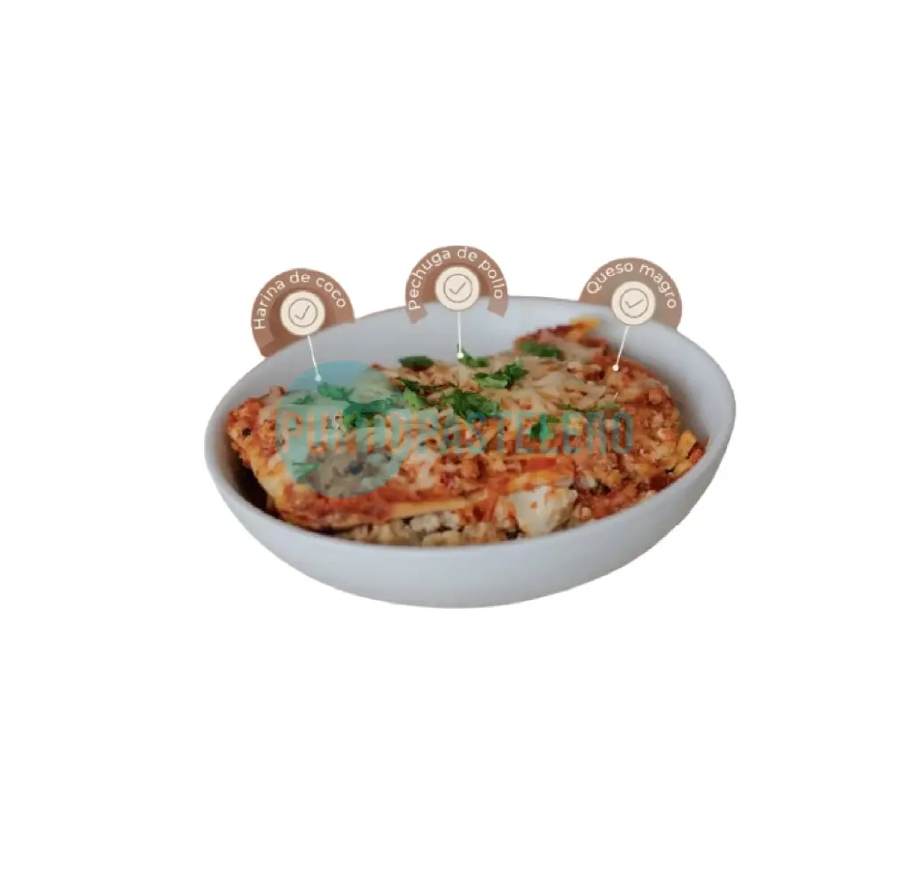 LASAGNA KETO POLLO Y ESPINACA CHICKENFIT (X 600 GR.) (SIN TACC)