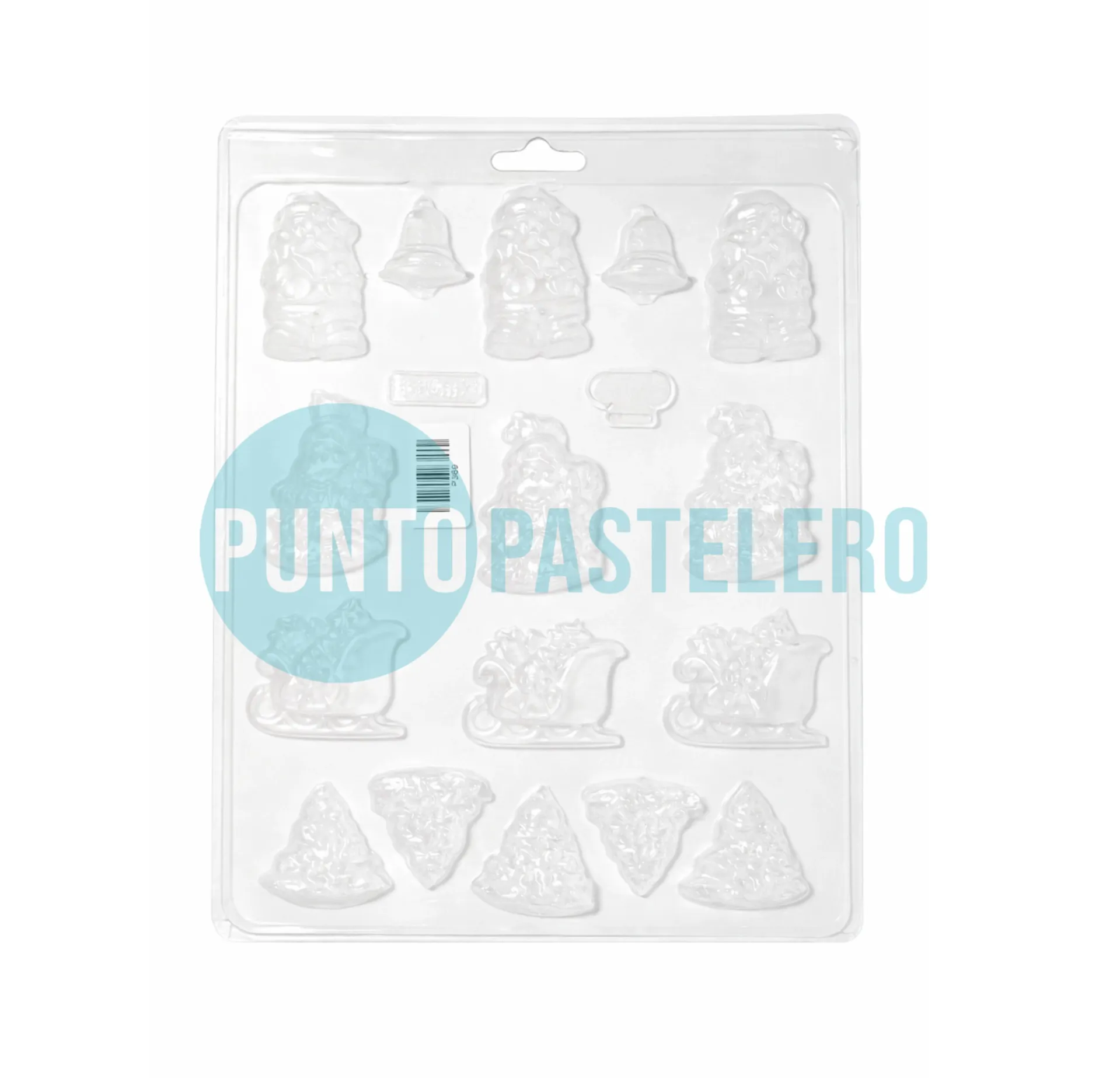 PLACA ACETATO BOMBONES NAVIDAD N°369