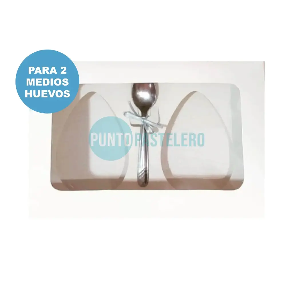 CAJA 2 MEDIOS HUEVO CON VISOR (22 X 18 X 5 CM)