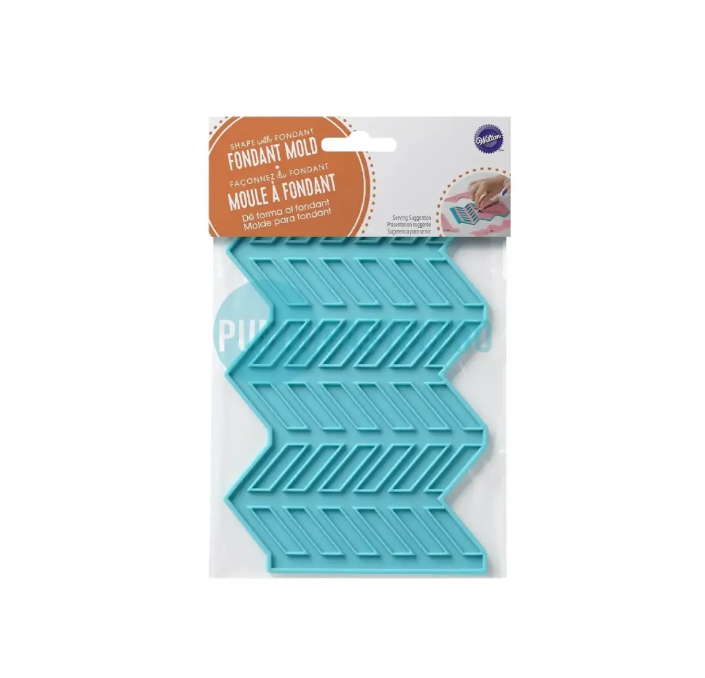 MOLDE PARA FONDANT Y PASTA DE GOMA ZIGZAG [P]