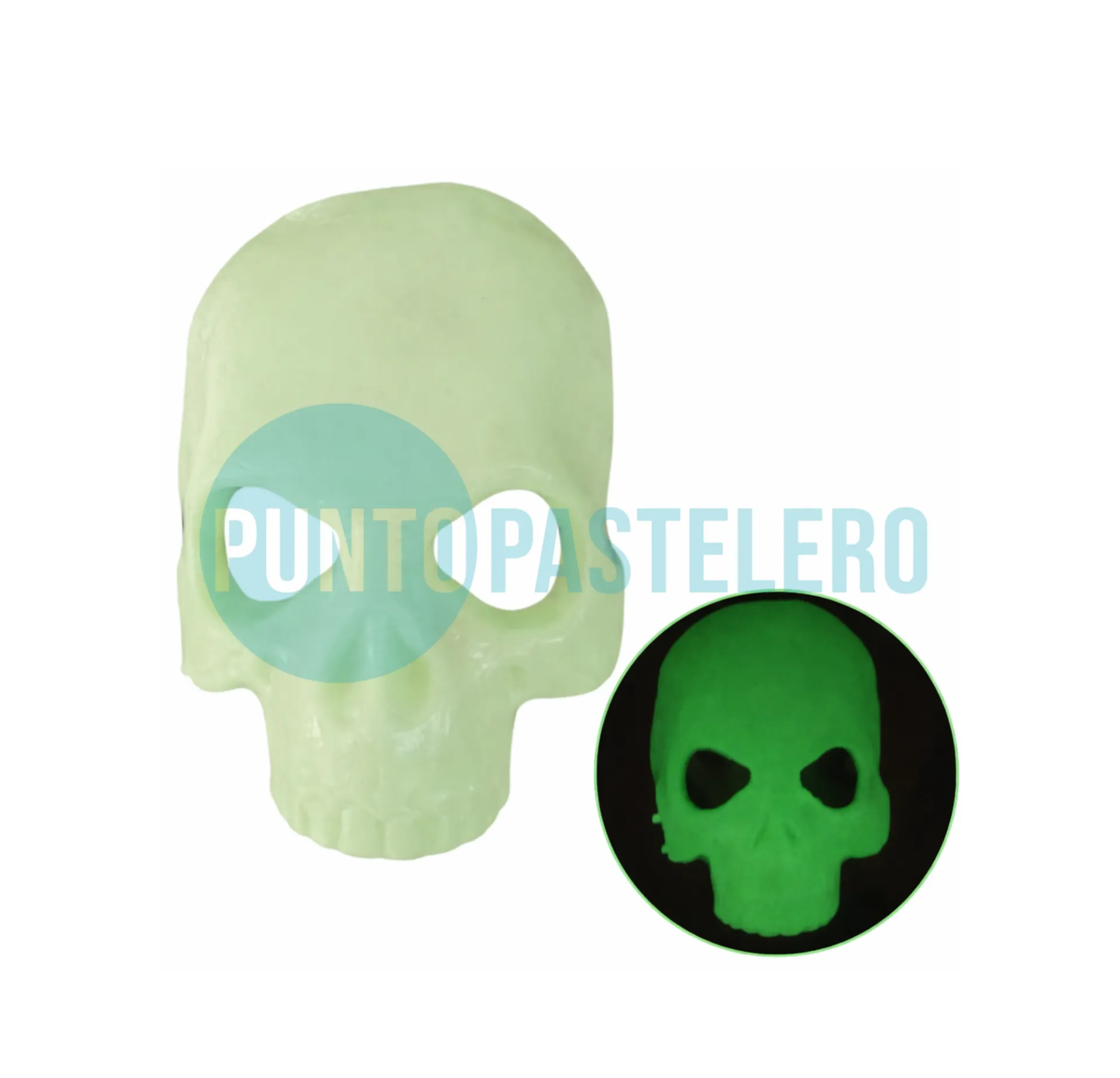 CARETA MASCARA RIGIDA ESQUELETO BRILLA EN LA OSCURIDAD