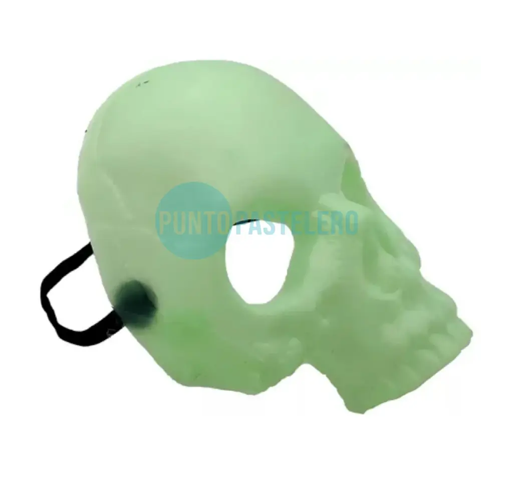 [6929323170716] CARETA MASCARA RIGIDA ESQUELETO BRILLA EN LA OSCURIDAD