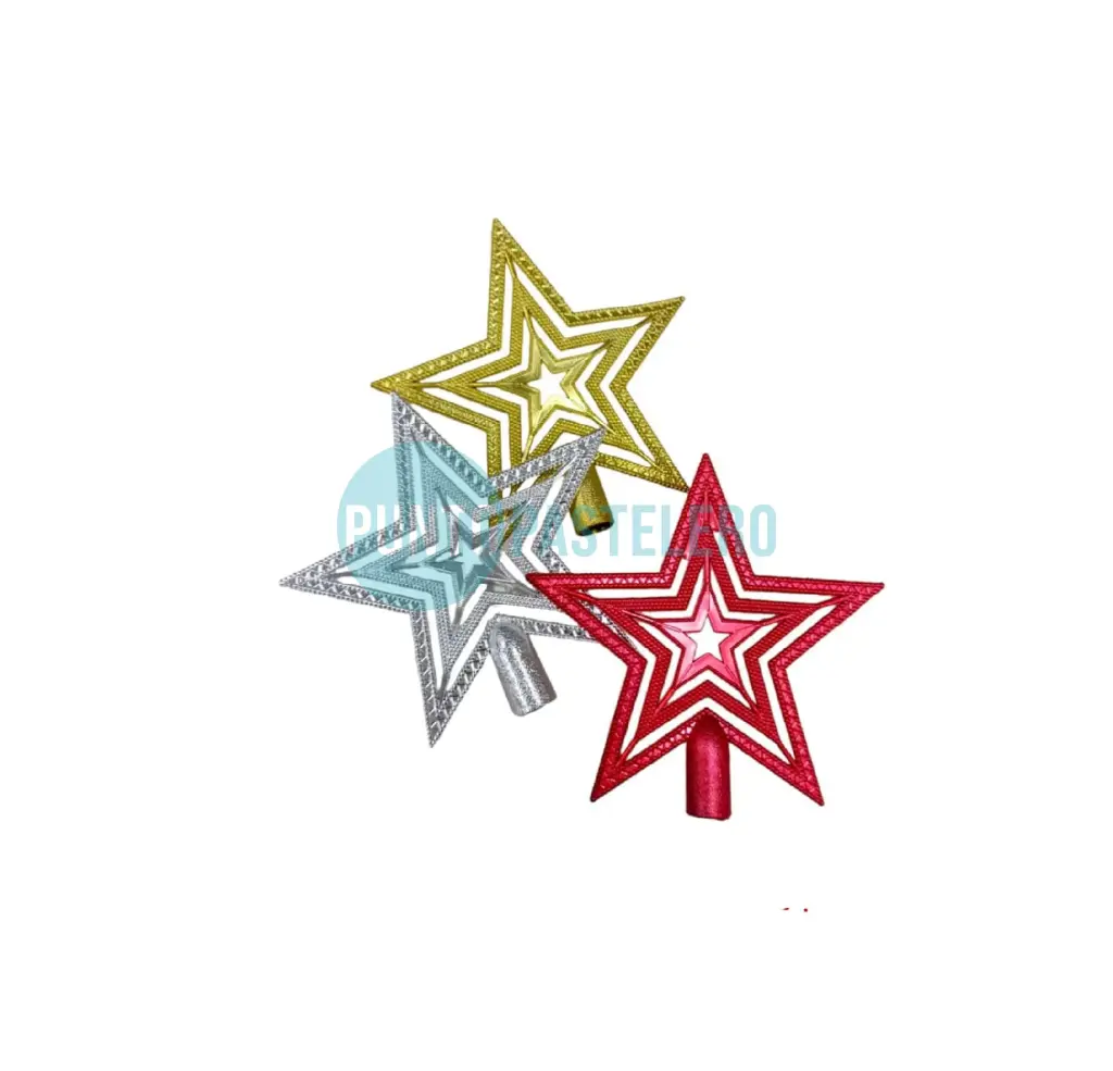 ADORNO NAVIDEÑO PUNTAL ESTRELLA CALADA (18 CM)