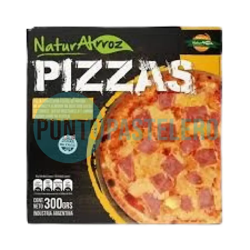 PIZZA DE JAMON Y QUESO NATURALRROZ (X 390 GR.) (SIN TACC)
