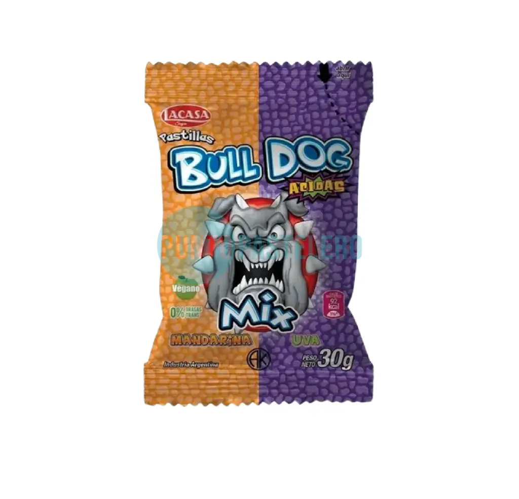 [7798186030555] PASTILLAS BULL DOG ACIDAS MIX (30 GR.)