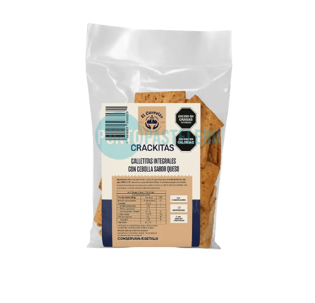 CRACKITAS EL CASERITO CEBOLLA Y QUESO  (X KG.)