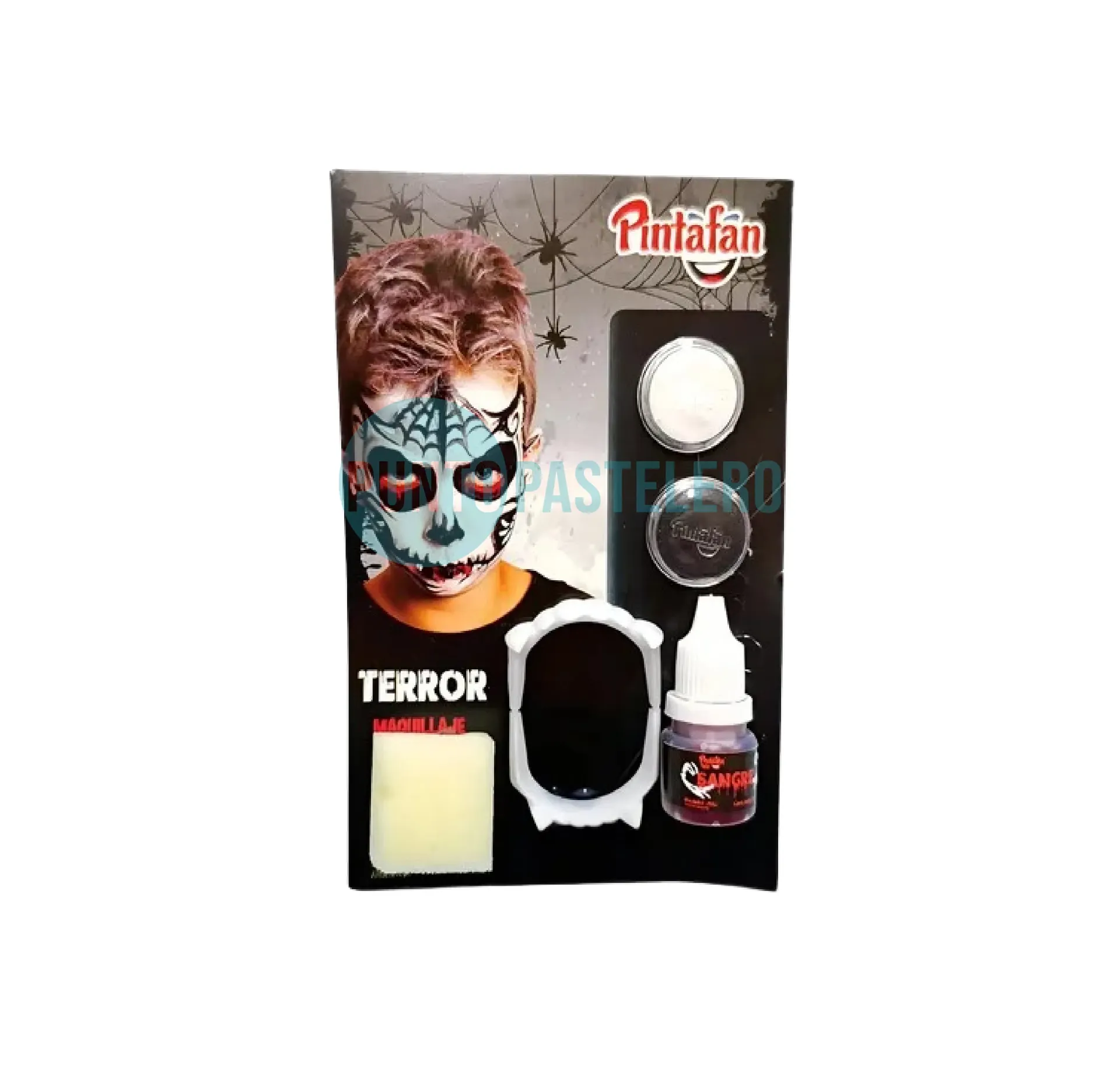 [7798134937370] MAQUILLAJE KIT HALLOWEEN TERROR 4 COLORES