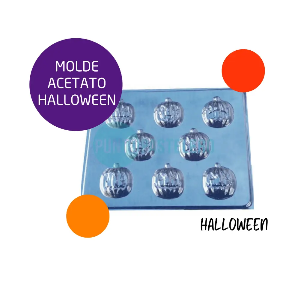 [SB03] PLACA ACETATO CALABAZA HALLOWEEN [B7]