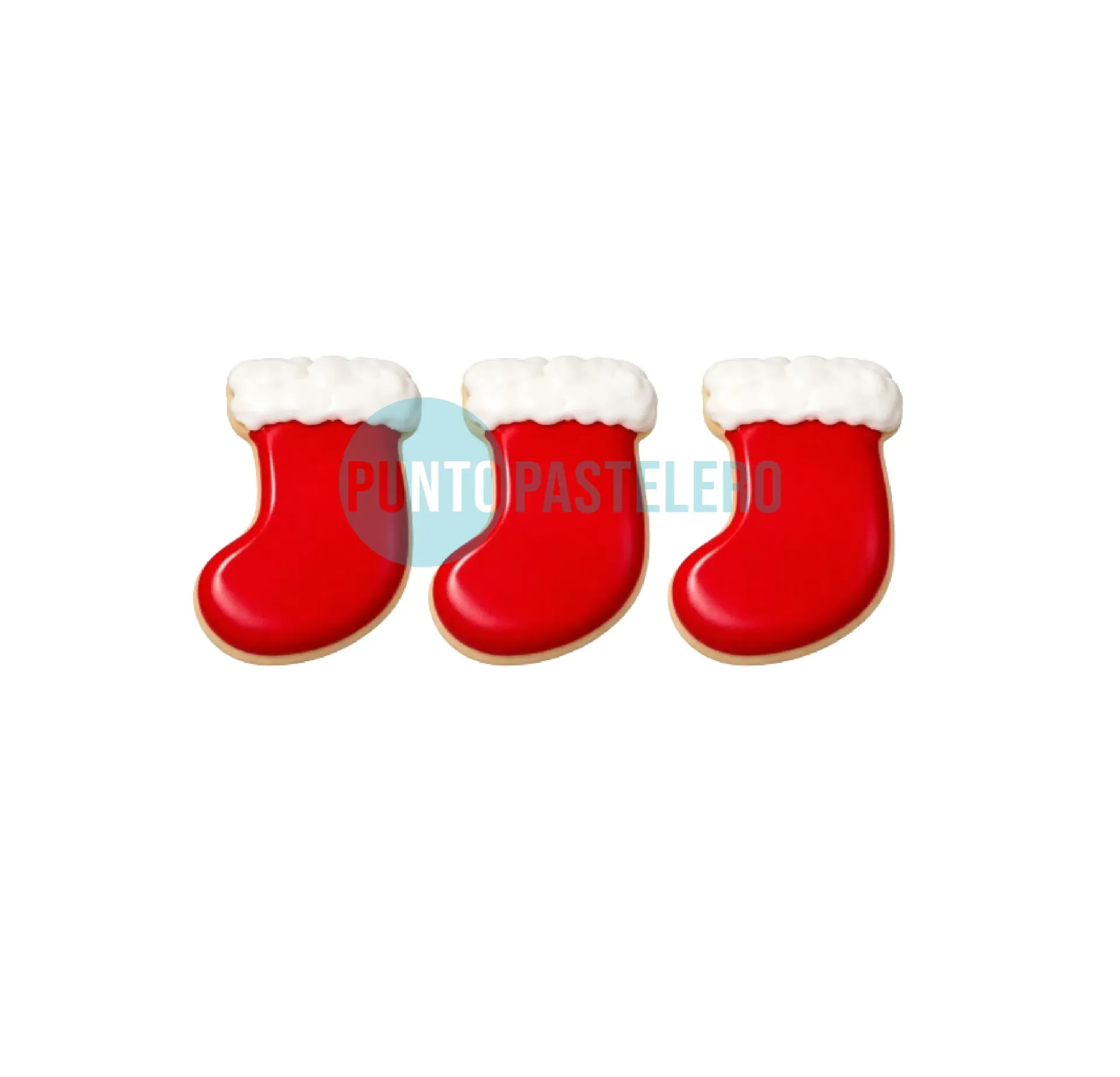 APLIQUE GLASE FLUIDO BOTITAS NAVIDEÑAS (X 3 U.)