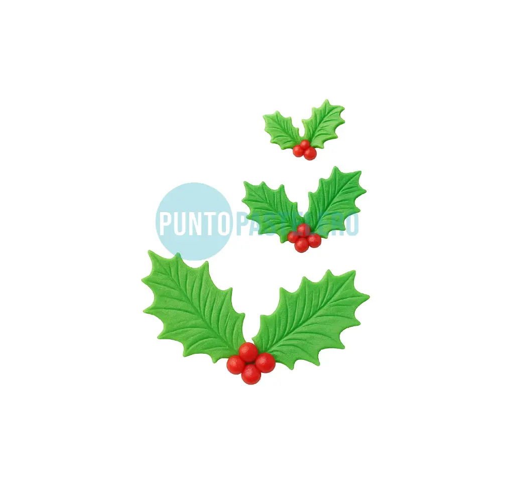 APLIQUE GLASE FLUIDO MUERDAGO (X 3 U.)