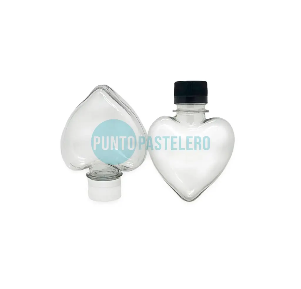 BOTELLA SOUVENIR FORMA CORAZON CON TAPA