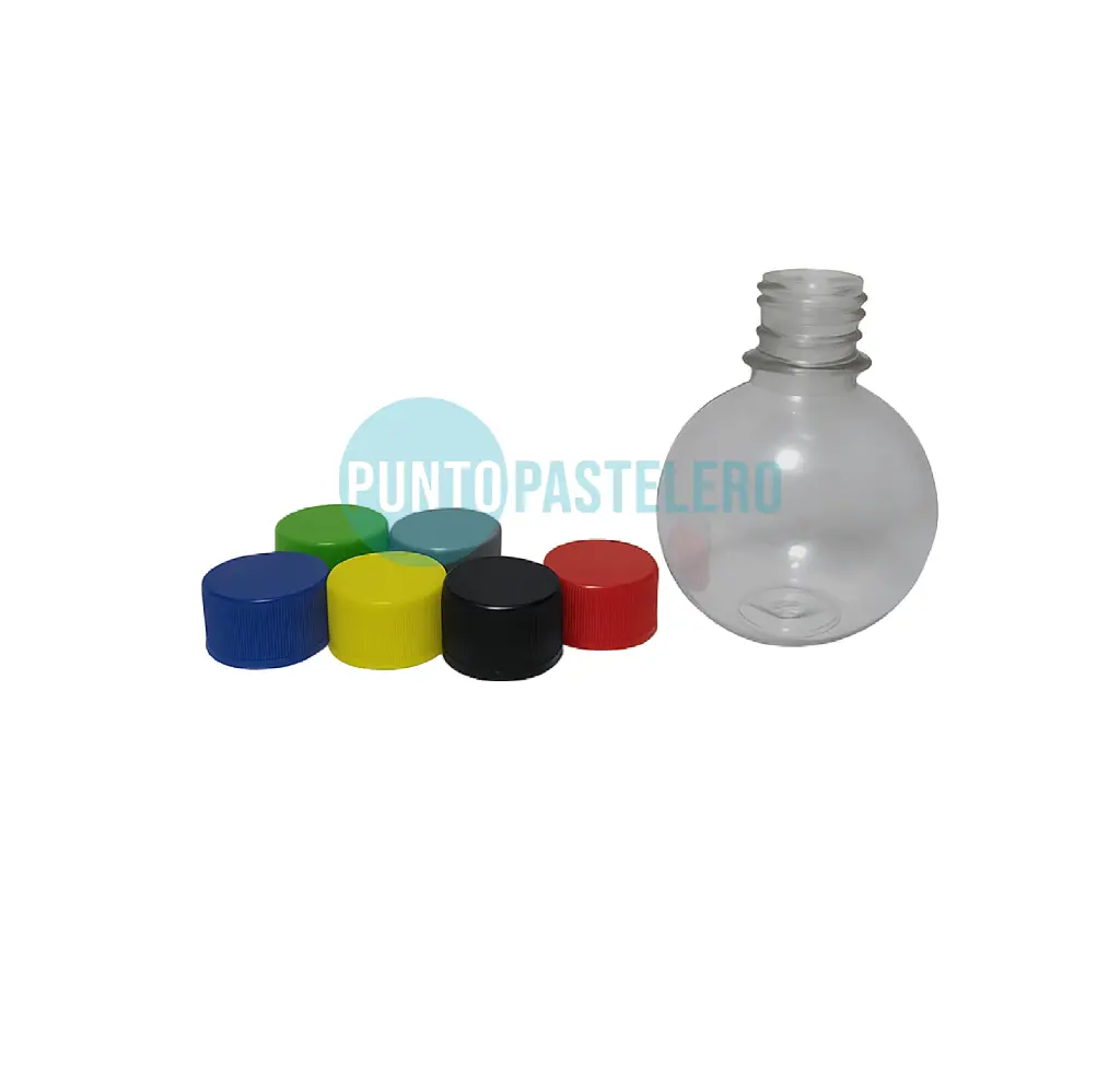 BOTELLA SOUVENIR FORMA LAMPARITA CON TAPA