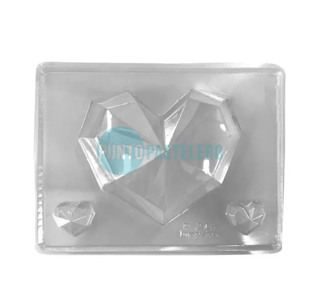 PLACA ACETATO CORAZON DIAMANTE GRANDE [B3]