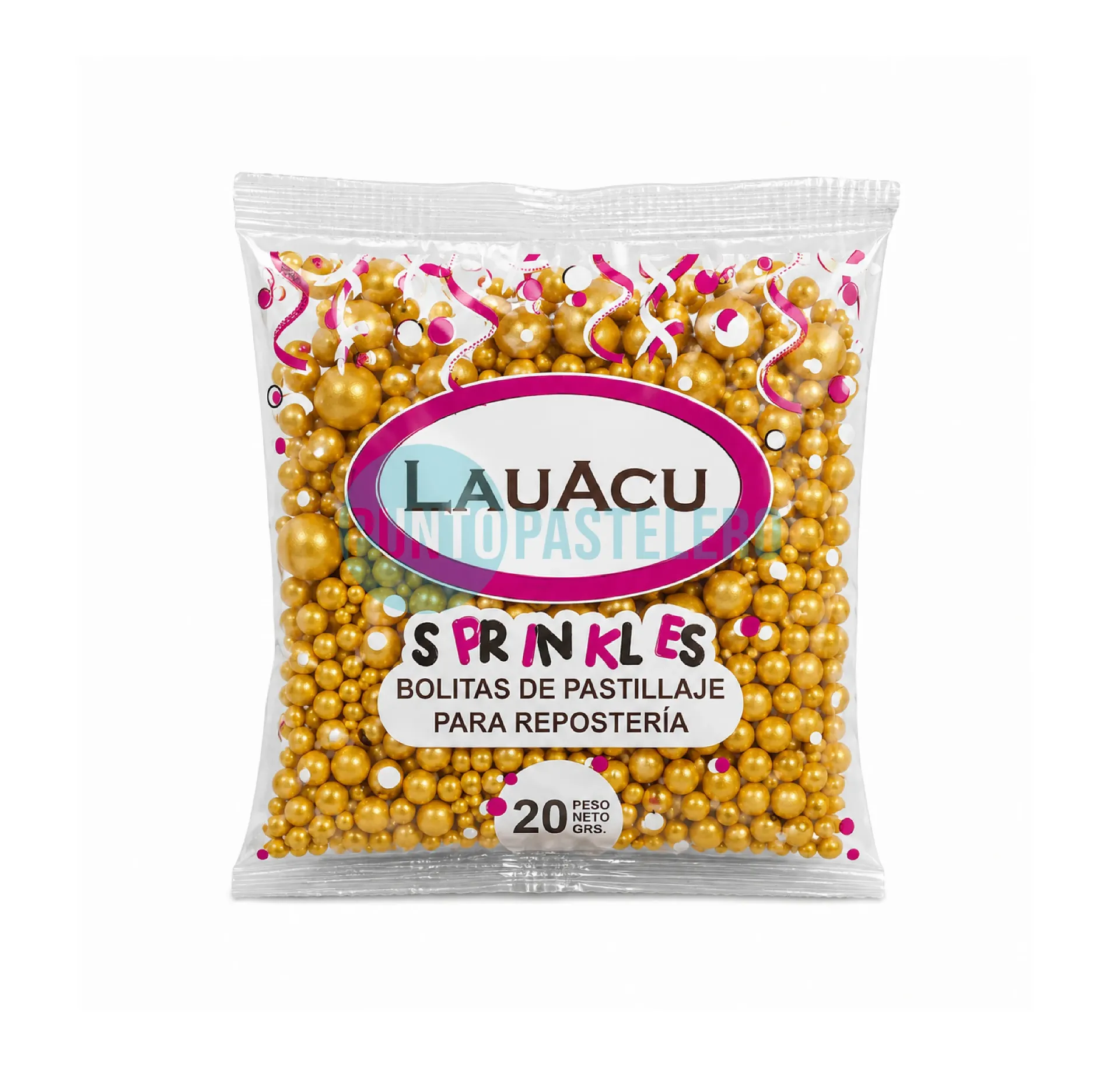 PERLAS COMESTIBLES MIX DORADAS (X 20 GR.) (LAUACU)
