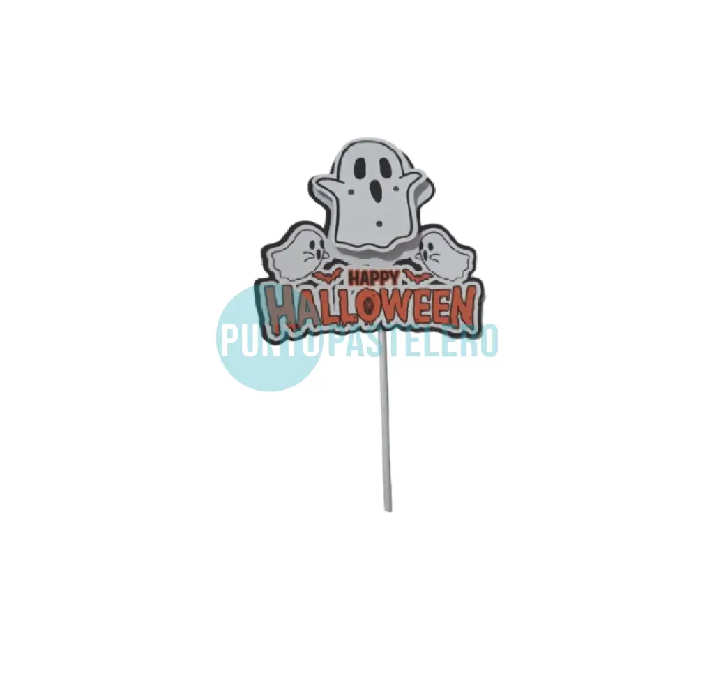 ADORNO PINCHE HALLOWEEN 3D FANTASMAS CON LUZ CALUMI