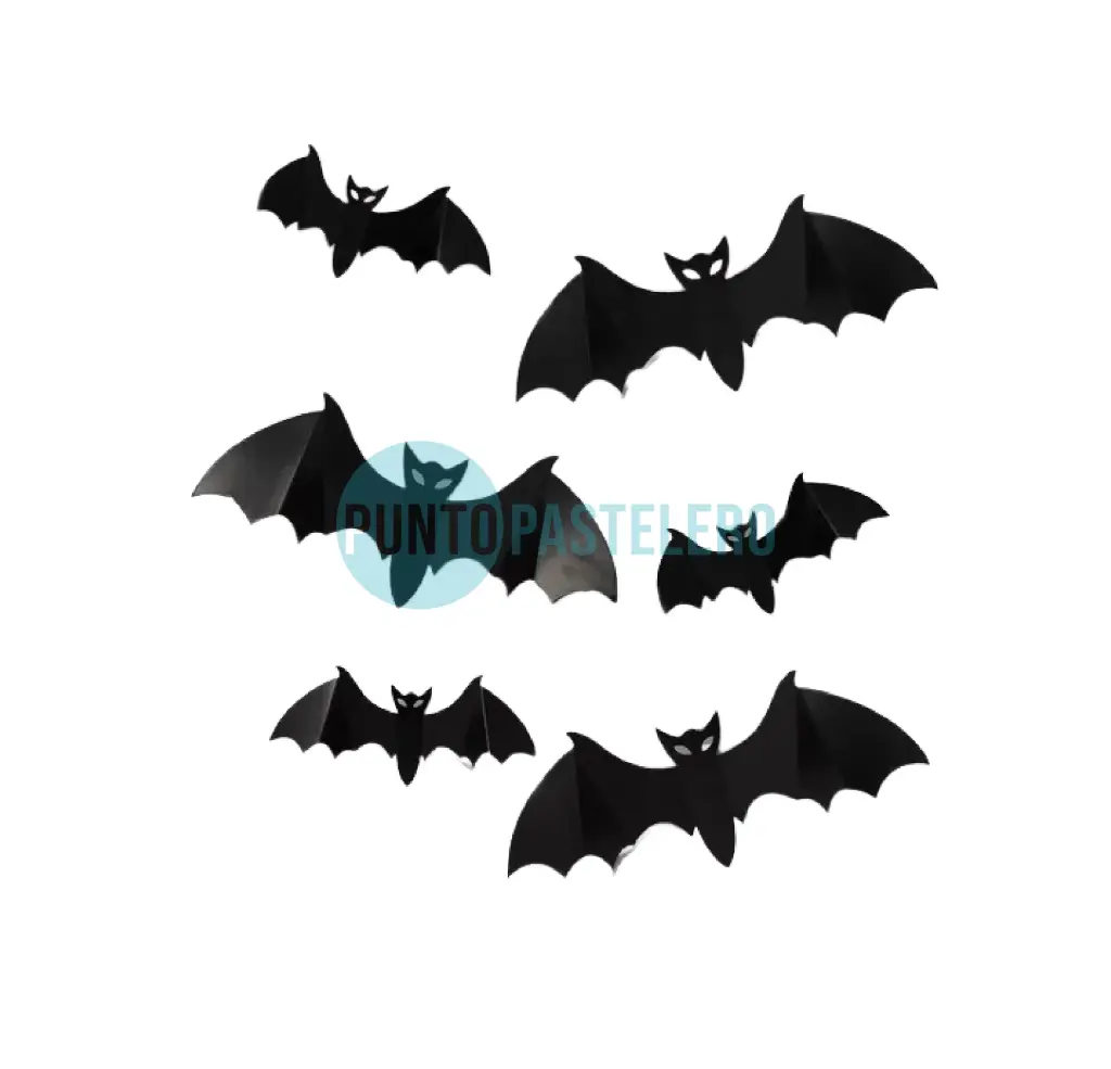 [6797408204911] APLIQUE MURCIELAGOS CON ADHESIVOS (X 12 U.)