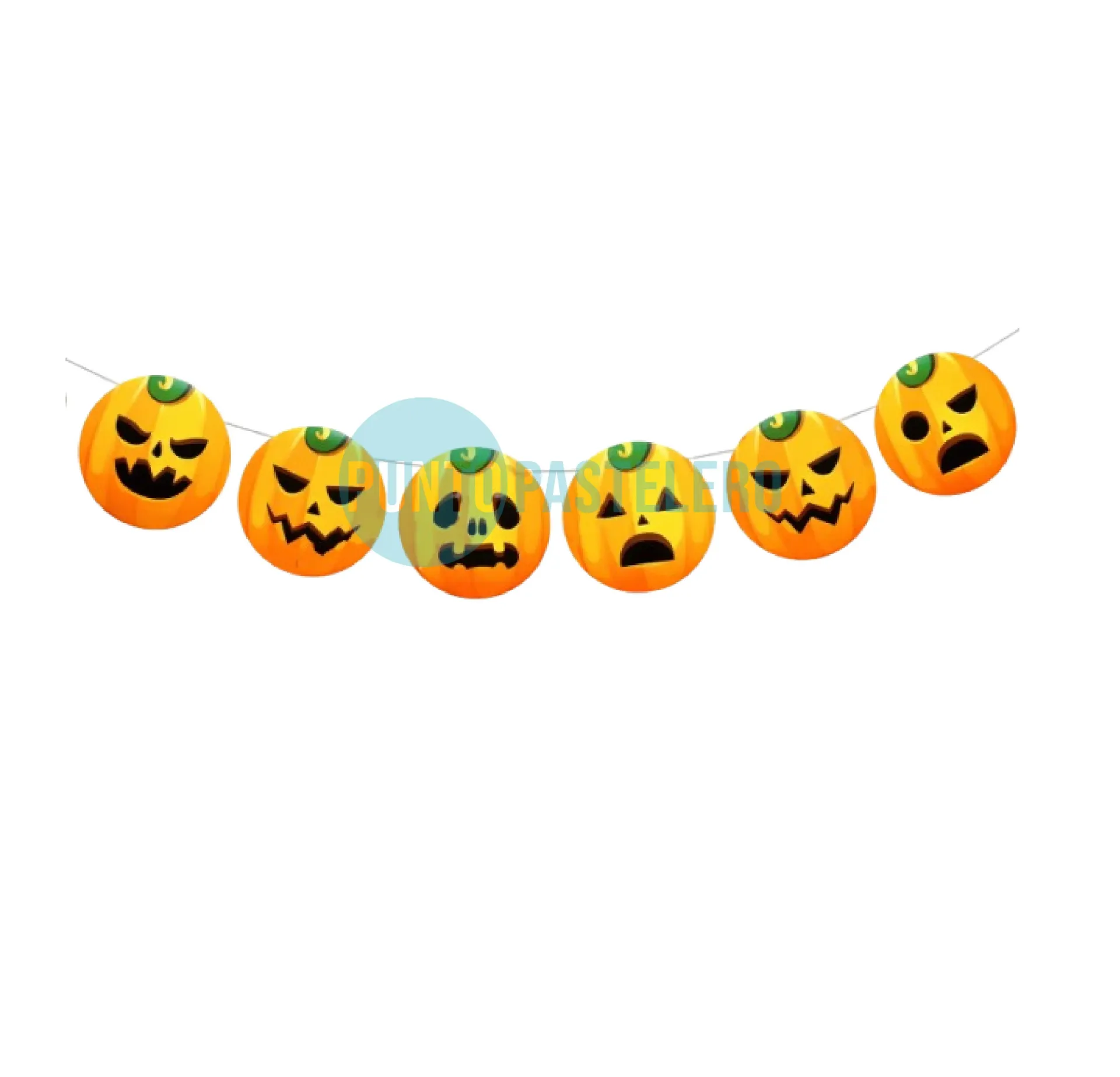 BANDERIN CALABAZA HALLOWEEN
