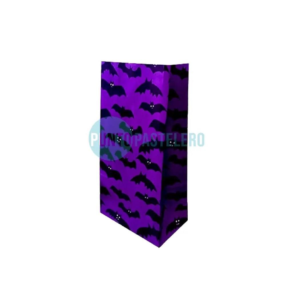 BOLSA CON FUELLE MURCIELAGOS VIOLETA ( 10 U.)