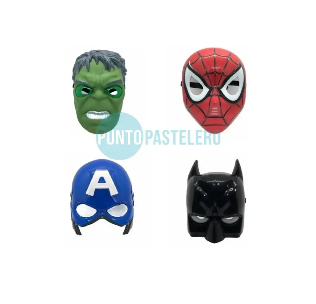 [6011072678121] CARETA MASCARA PERSONAJES (SPIDERMAN - HULK - IRONMAN - BATMAN - CAPITAN AMERICA)