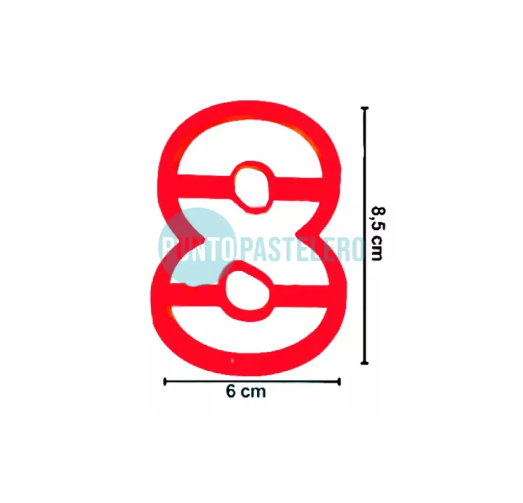 CORTANTE MARCADOR PLASTICO NUMERO 8 (MINI) [10-4]