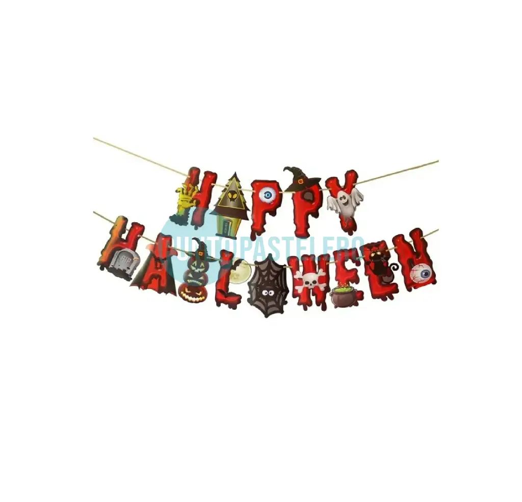 [6797408203181] BANDERIN HAPPY HALLOWEEN CARICATURA