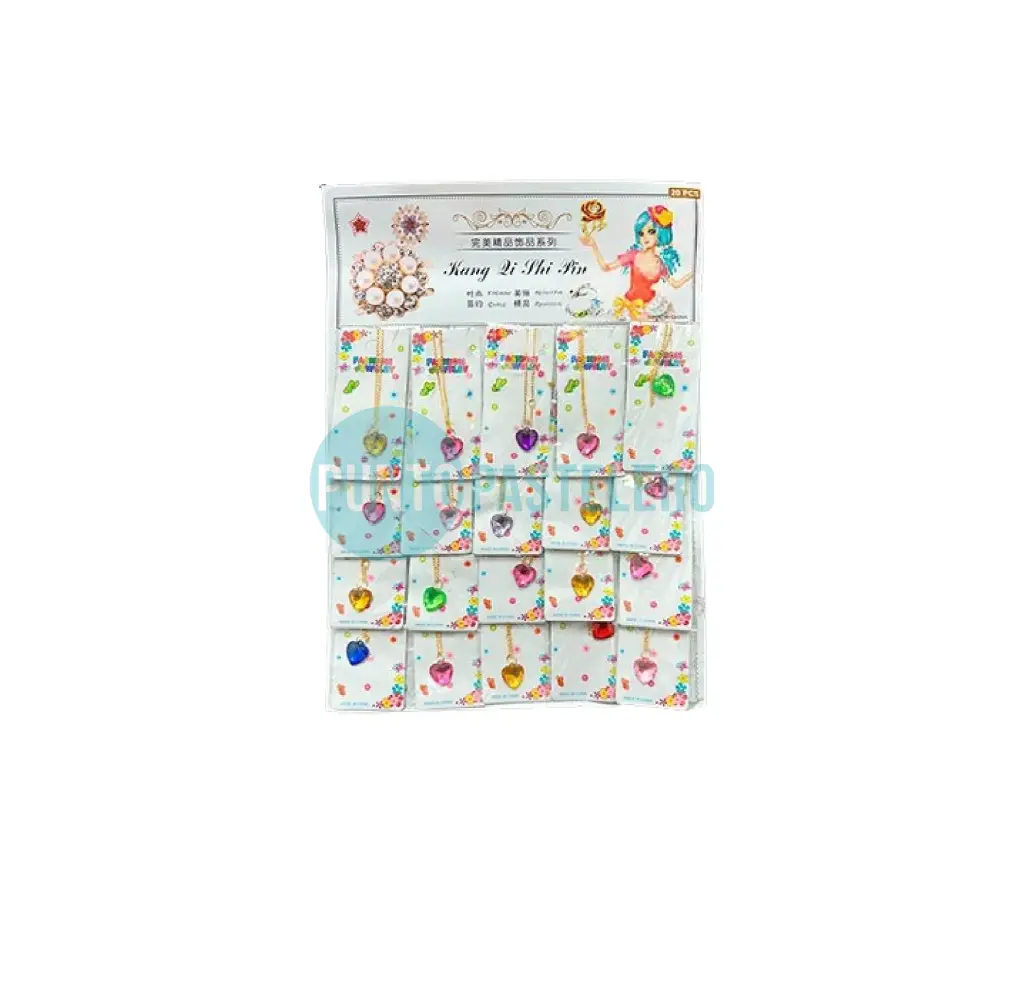 BLISTER METAL CADENITA CON DIJE CORAZON (X U.)