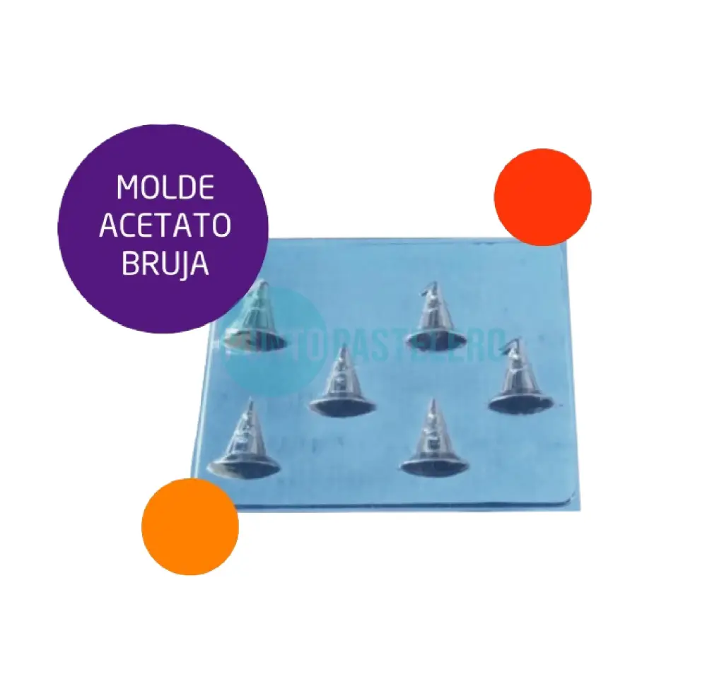 [SB04] PLACA ACETATO GORRO BRUJA [B7]