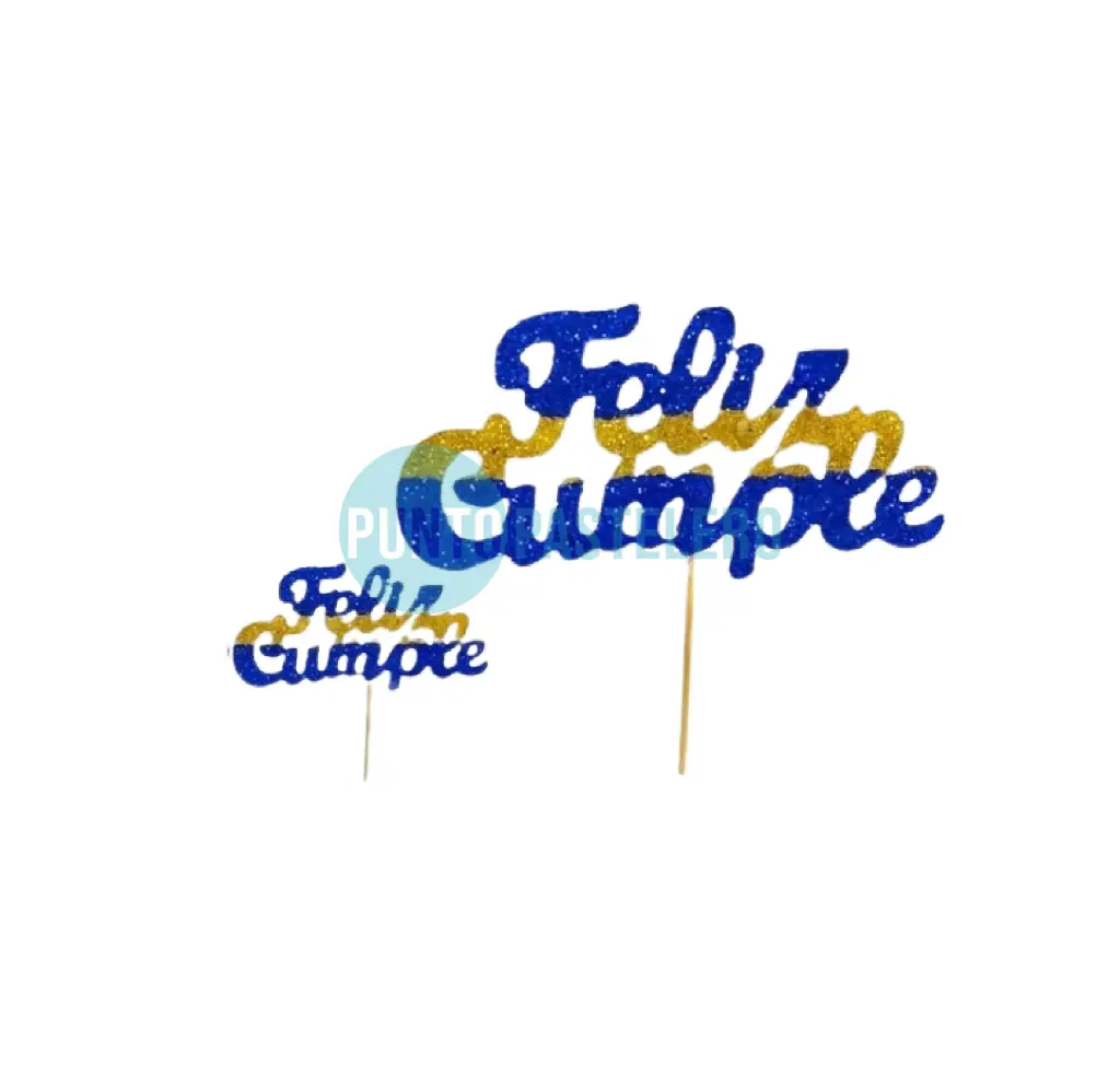 PINCHE TELGOPOR CON BRILLO FRASE FELIZ CUMPLE BOCA